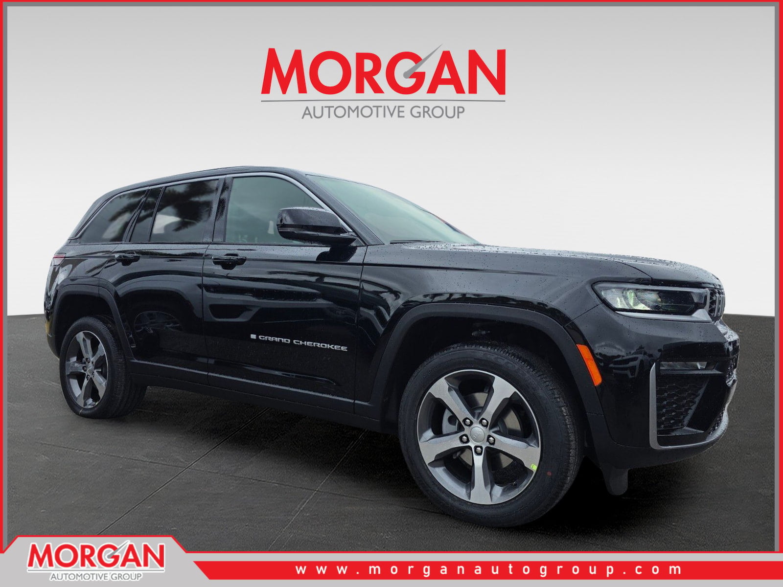 2026 Jeep Grand Cherokee Limited in Black — front three-quarter view