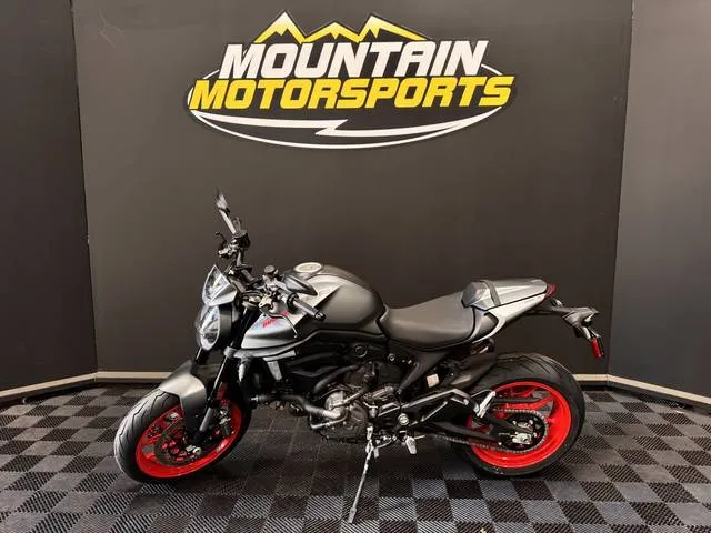 2026 Ducati Monster Plus Aviator Grey — front three-quarter view