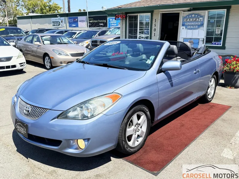 2005 Toyota Camry Solara in Lt. Blue — front three-quarter view