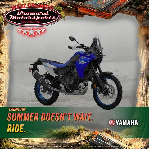 2026 Yamaha Tenere 700 — front three-quarter view
