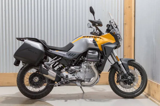 2024 Moto Guzzi Stelvio — front three-quarter view