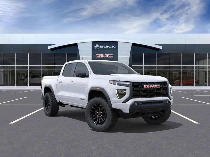 2026 GMC Canyon Elevation in Summit White — front three-quarter view