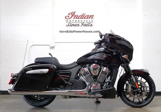 2025 Indian Motorcycle® Chieftain® PowerPlus Black Metallic — front three-quarter view