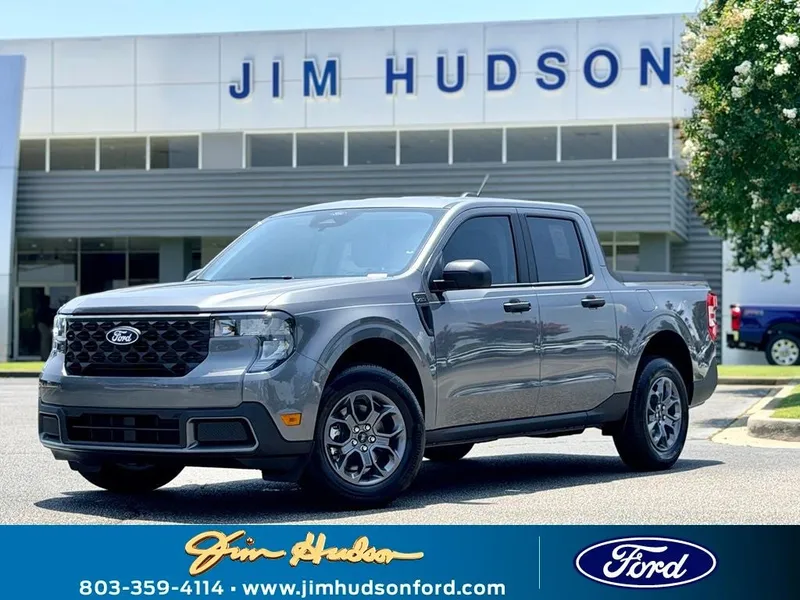 2026 Ford Maverick XLT in Gray Metallic — front three-quarter view