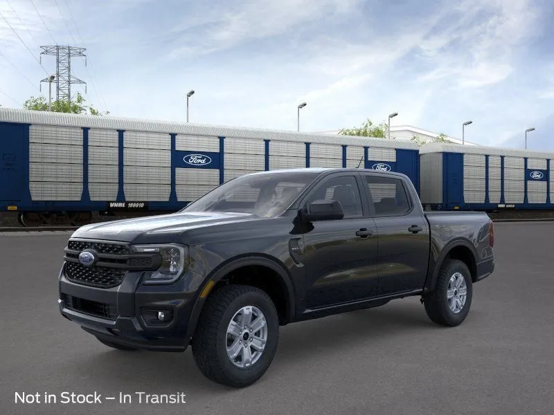 2026 Ford Ranger XL in Shadow Black — front three-quarter view