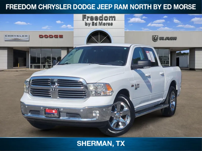 2019 RAM 1500 Classic Lone Star in Bright White Clearcoat — front three-quarter view