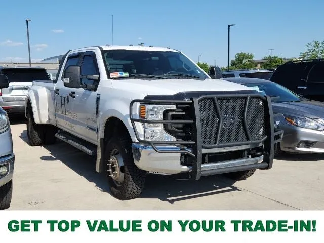 2020 Ford F-350SD XL DRW in Oxford White — front three-quarter view