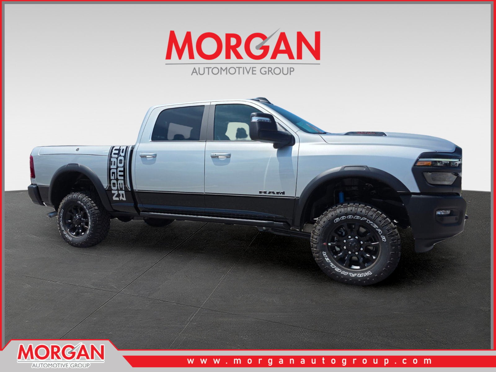 2026 Ram 2500 Power Wagon in Silver — front three-quarter view