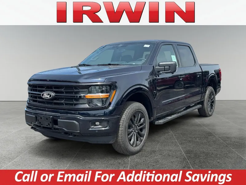 2026 Ford F-150 XLT in Blue — front three-quarter view