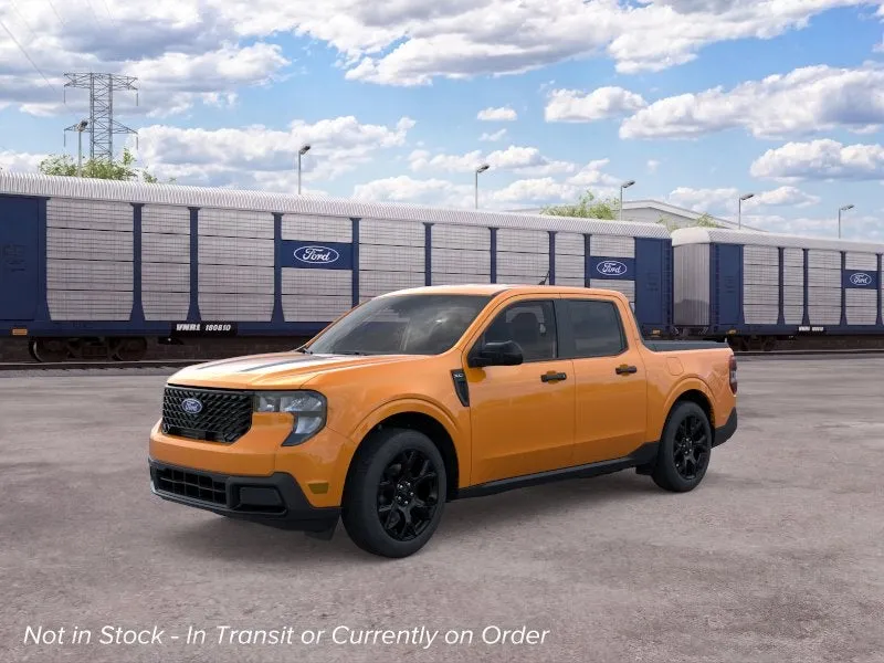 2026 Ford Maverick XLT in Orange Fury Metallic Tri-Coat — front three-quarter view