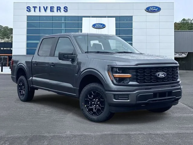 2026 Ford F-150 STX in Gray — front three-quarter view