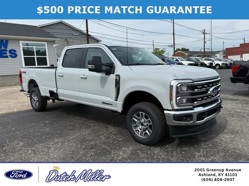 2026 Ford F-250 LARIAT 4WD Crew Cab 6.75' Box in Avalanche — front three-quarter view