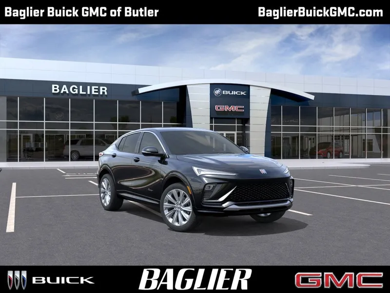 2026 Buick Envista Avenir in Ebony Twilight Metallic — front three-quarter view