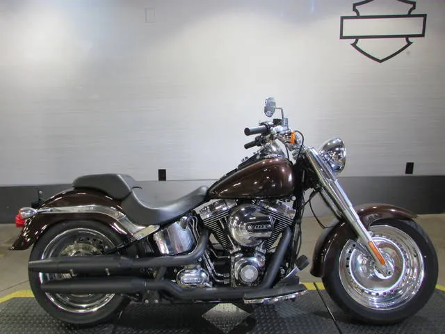 2017 Harley-Davidson® FLSTF - Fat Boy® — front three-quarter view