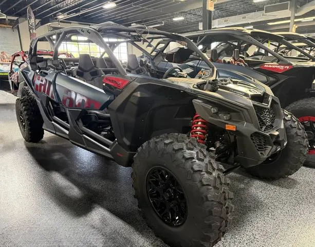 2026 Can-Am® Maverick X3 MAX DS Turbo Dusty Navy — front three-quarter view