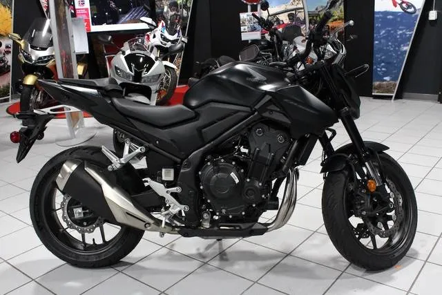 2025 Honda® CB500F — front three-quarter view