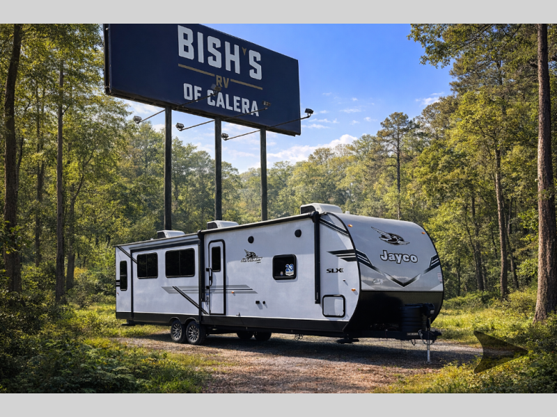 2026 Jayco Jay Flight SLX — front three-quarter view
