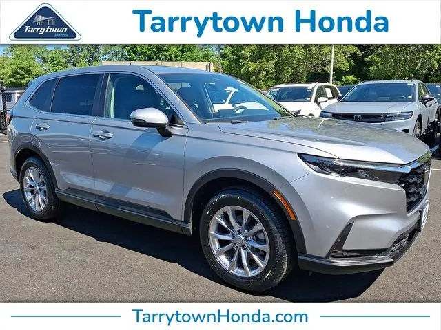 2023 Honda CR-V EX-L in Lunar Silver Metallic — front three-quarter view