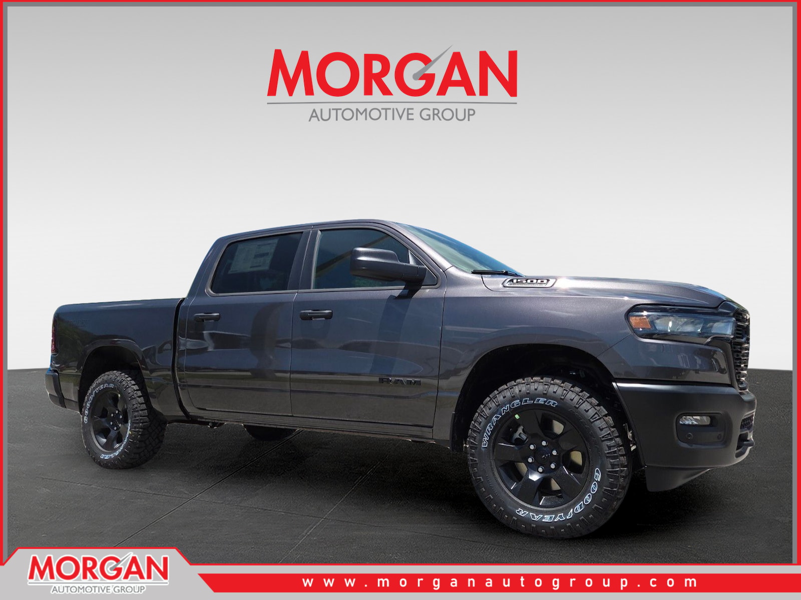 2026 Ram 1500 Warlock in Gray — front three-quarter view