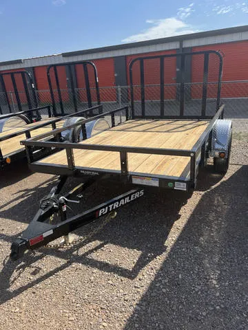 2026 PJ Trailers U7101 — front three-quarter view