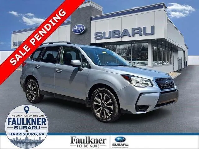 2017 Subaru Forester 2.0XT Premium CVT in Ice Silver Metallic — front three-quarter view