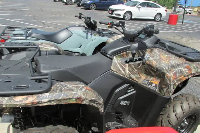 2026 Can-Am® Outlander DPS 500 Dark Wildland Camo — front three-quarter view