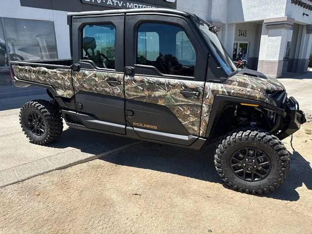 2026 Polaris® Ranger Crew XD 1500 NorthStar Ultimate Polaris Pursuit Camo — front three-quarter view