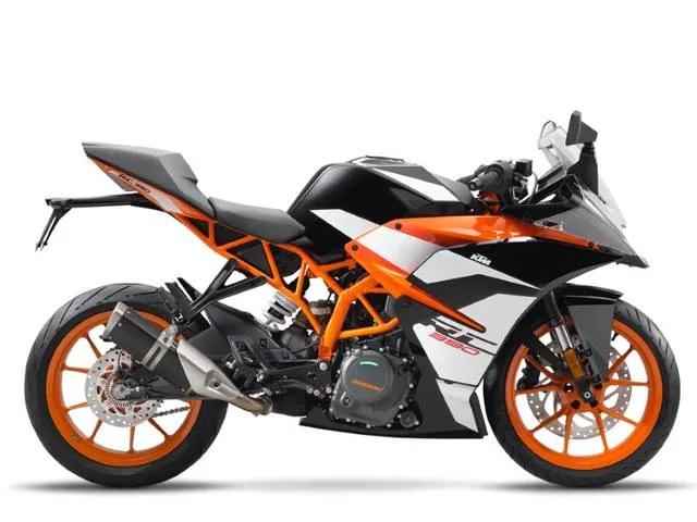 2017 KTM RC 390 ABS — front three-quarter view