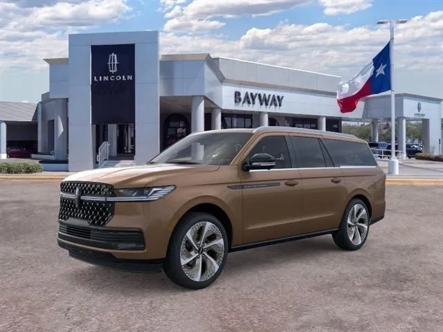 2026 Lincoln Navigator L Black Label in Sunrise Copper Metallic Pearlcoat — front three-quarter view