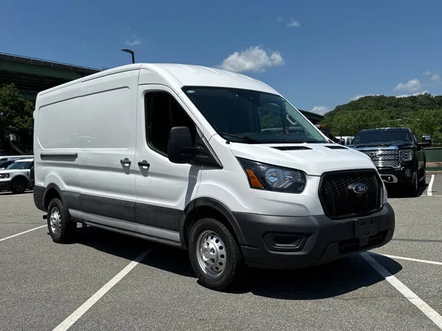2023 Ford Transit Cargo Van Base in Oxford White — front three-quarter view