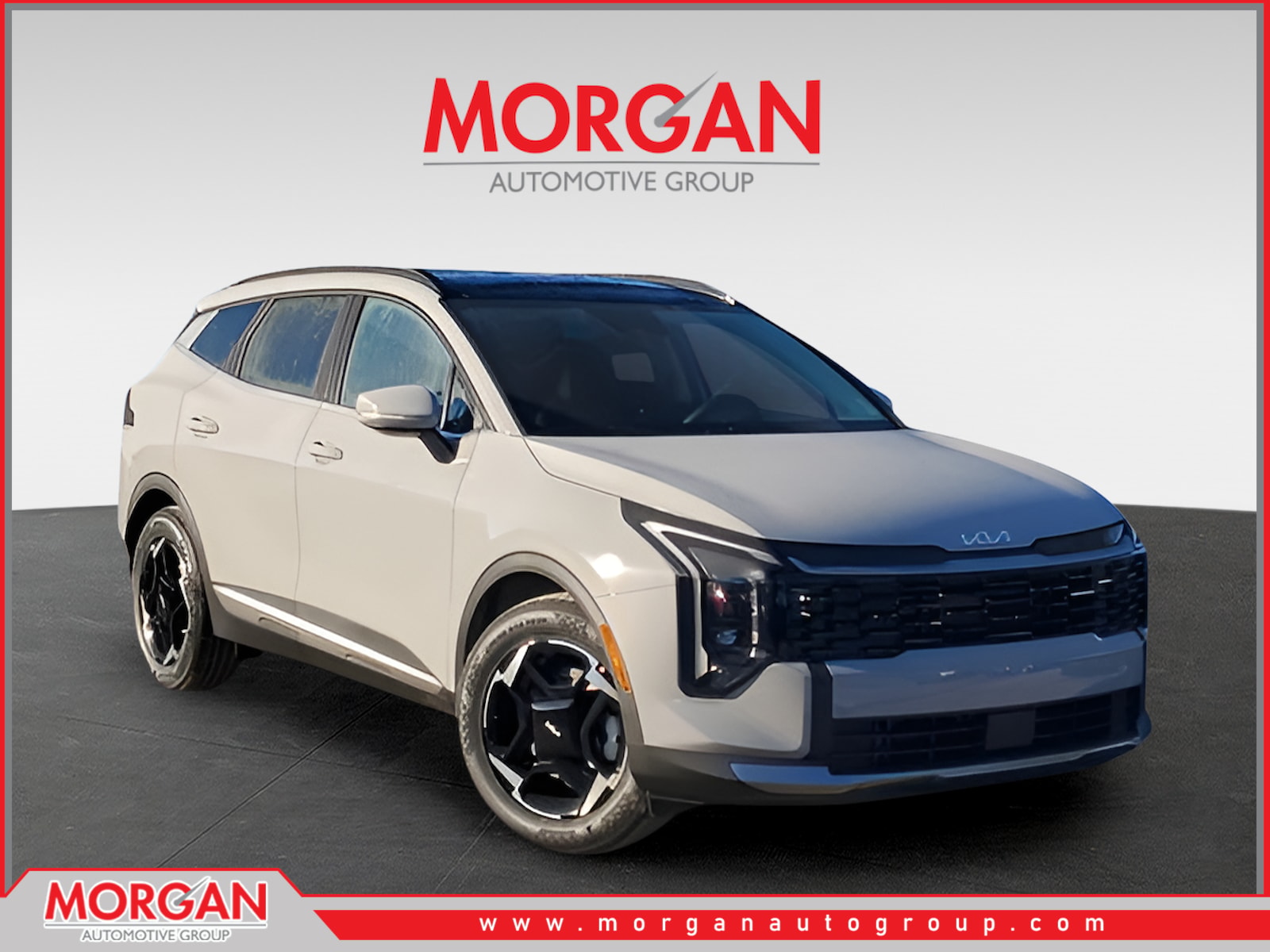 2026 Kia Sportage EX in Gray — front three-quarter view