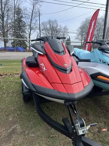 2026 Yamaha FX CRUISER HO W/AUDIO-Torch Red/White — front three-quarter view