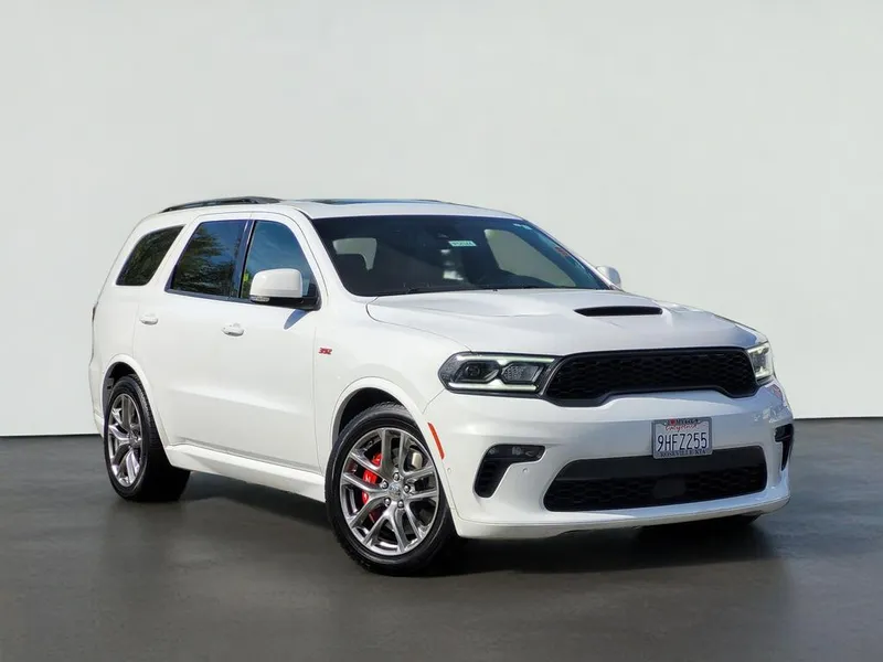 2022 Dodge DURANGO SRT 392 in White Knuckle Clearcoat — front three-quarter view