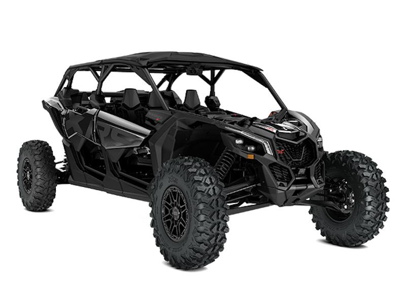 2026 Can-Am Maverick X3 Max X RS Turbo RR With Smart-Shox — front three-quarter view