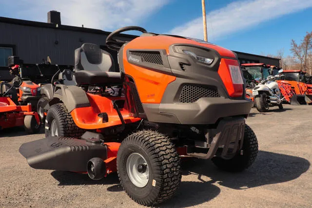 2024 HUSQVARNA TS 146X 21HP Riding Lawn Mower w/46" Deck & Kawasaki Engine — front three-quarter view