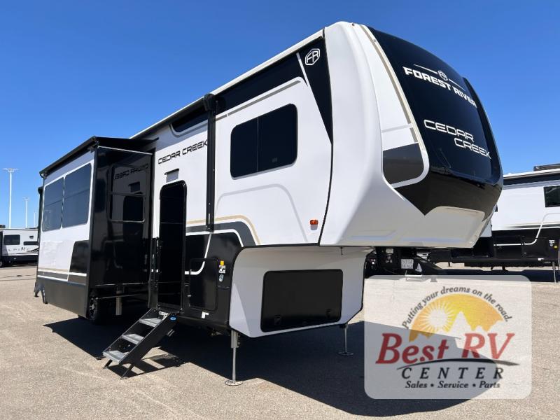 2026 Forest River RV Cedar Creek — front three-quarter view