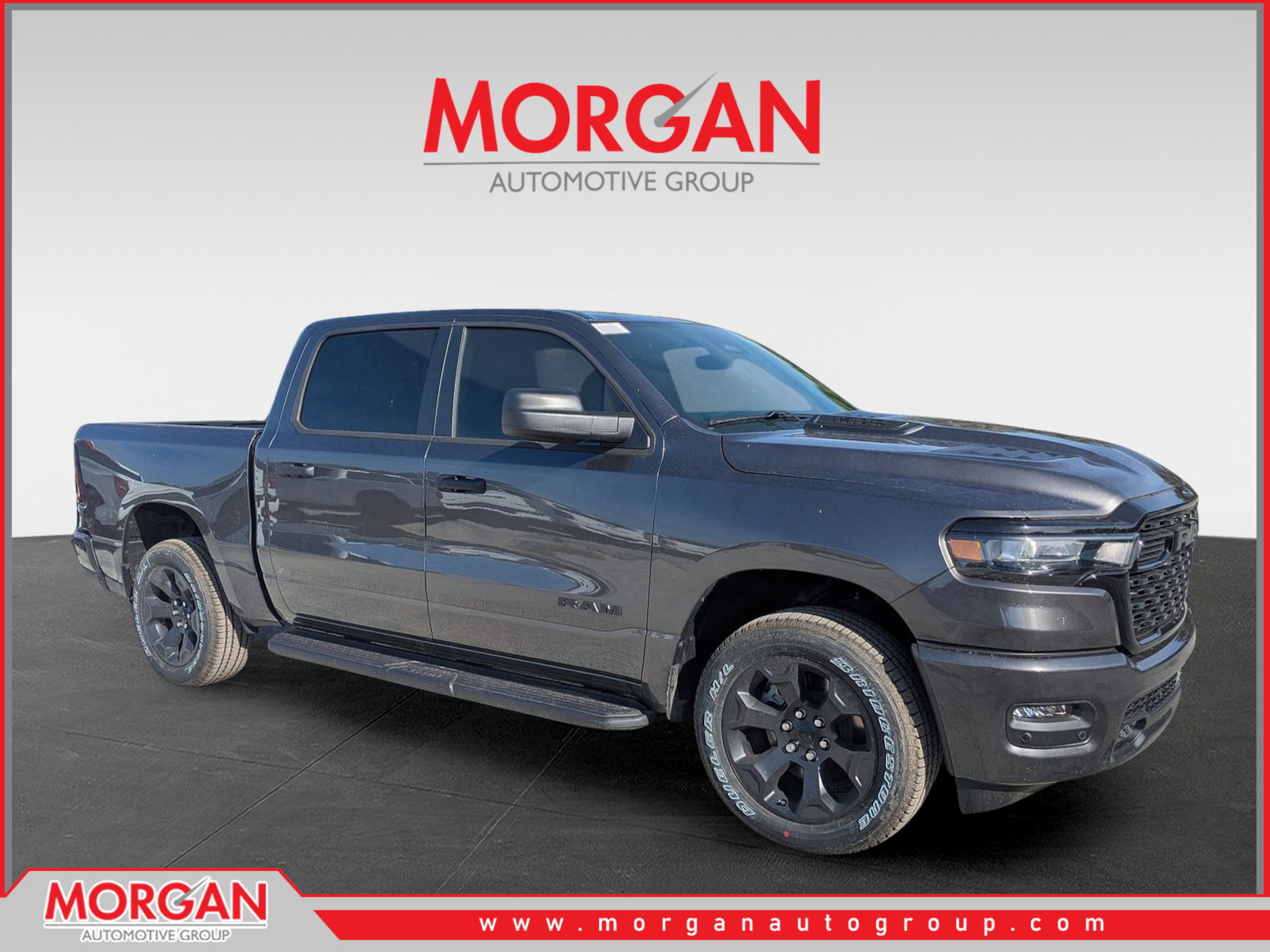 2026 Ram 1500 Express in Gray — front three-quarter view