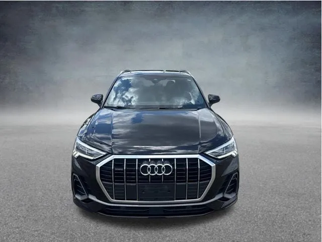 2025 Audi Q3 Premium S Line quattro in Mythos Black Metallic — front three-quarter view