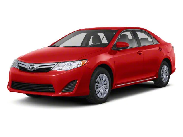 2012 Toyota Camry SE in Attitude Black Metallic — front three-quarter view