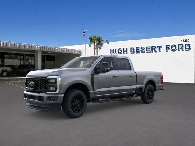 2026 Ford F-350SD Lariat in Gray Metallic — front three-quarter view