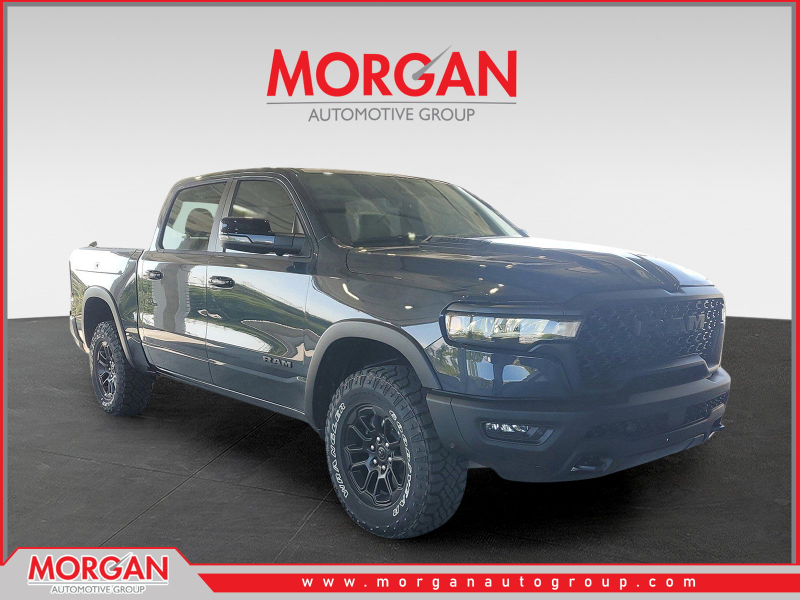 2026 Ram 1500 Rebel in Forged Blue Metallic — front three-quarter view