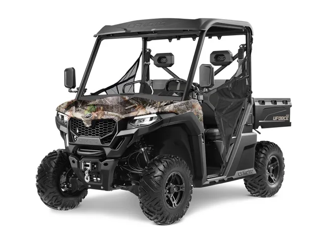 2026 CFMOTO UFORCE 600 Camo — front three-quarter view