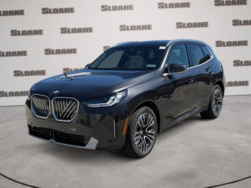 2026 BMW X3 30 xDrive in Dark Graphite Metallic — front three-quarter view