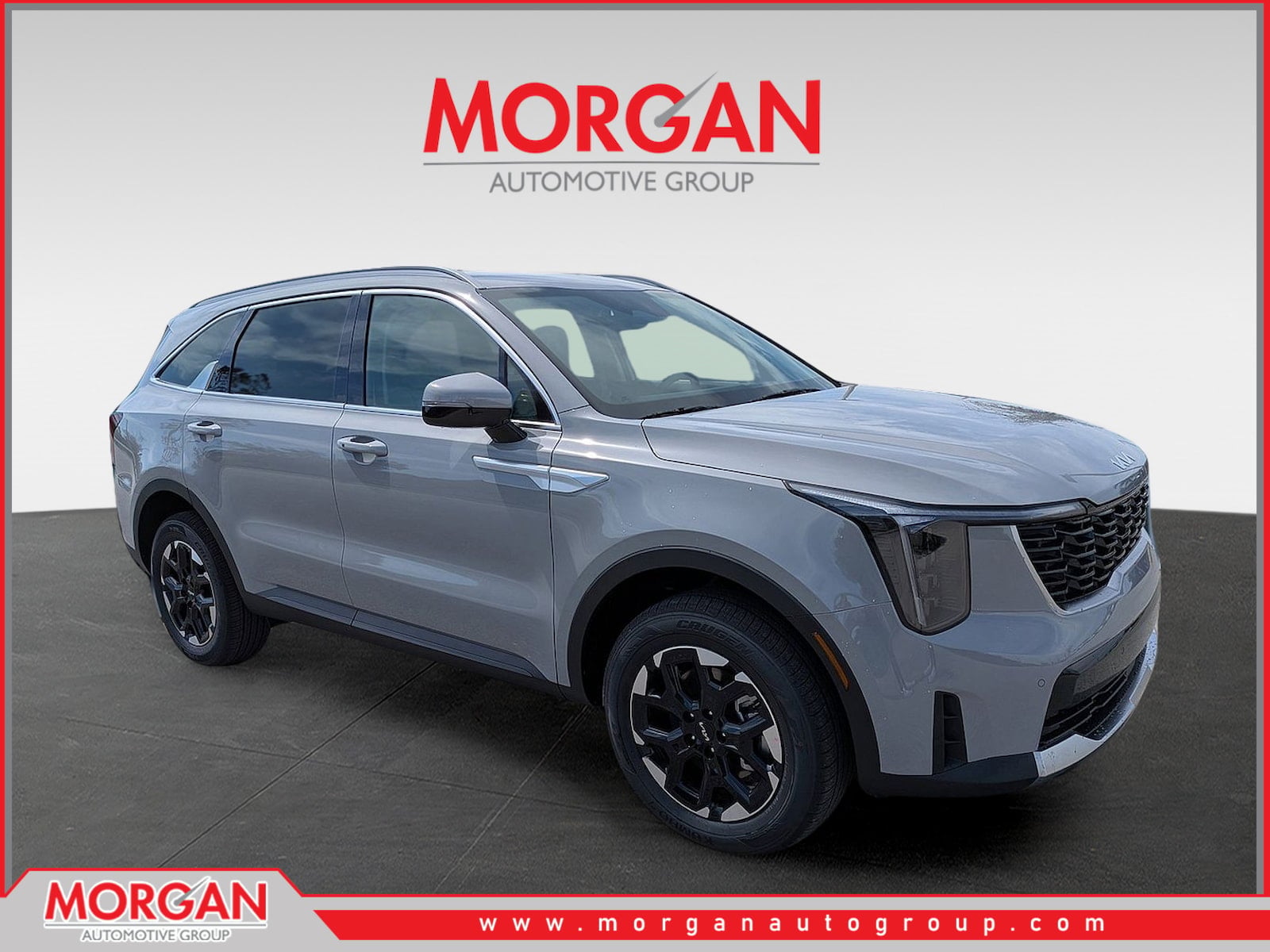 2026 Kia Sorento S in Wolf Gray — front three-quarter view