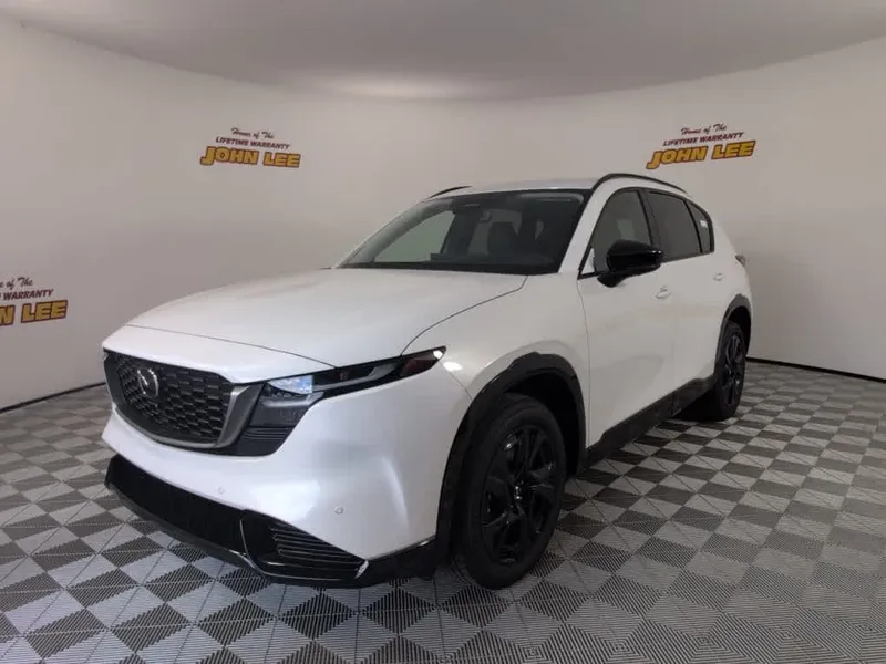 2026 Mazda Mazda CX-5 2.5 S Premium Plus AWD in Rhodium White Metallic — front three-quarter view