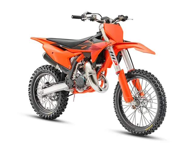 2027 KTM 85 SX 17/14 — front three-quarter view