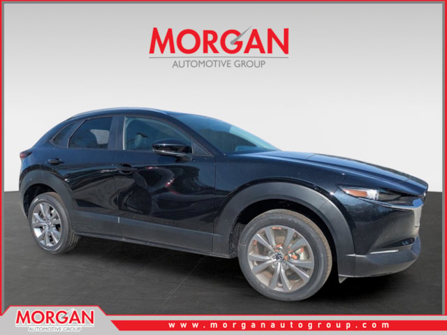 2026 Mazda CX-30 2.5 S Preferred in Jet Black Mica — front three-quarter view