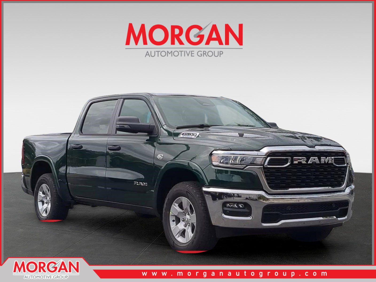 2026 Ram 1500 Big Horn/Lone Star in Green — front three-quarter view