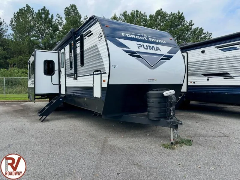 2027 Puma 340DB — front three-quarter view