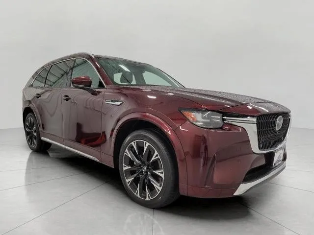 2024 Mazda Mazda CX-90 3.3 Turbo S Premium AWD in Artisan Red Premium — front three-quarter view